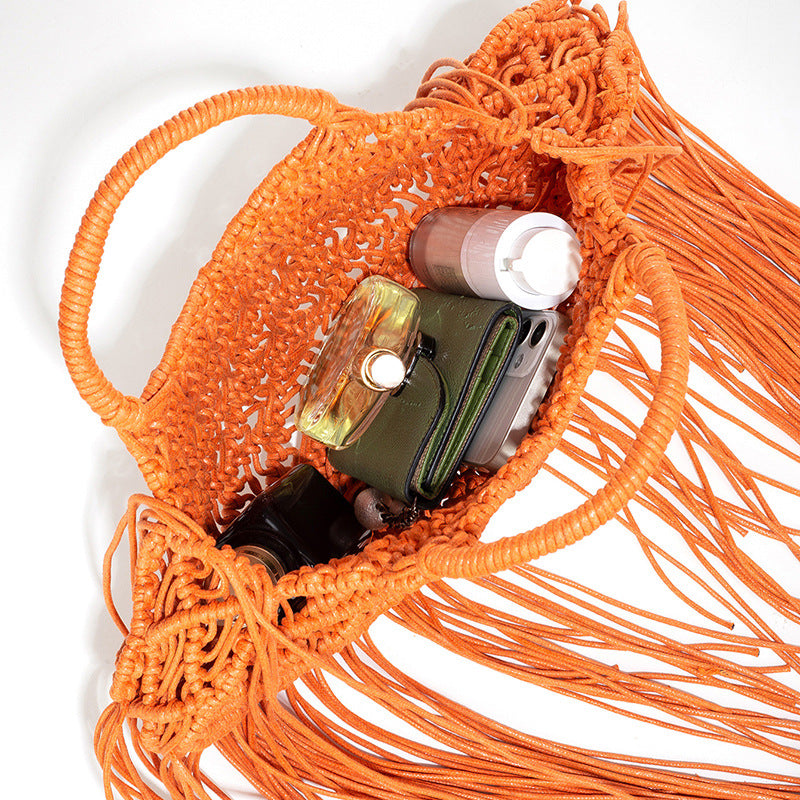 Fringe Tote Clutch