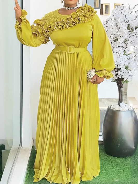 Demure Flower Occasion Dress