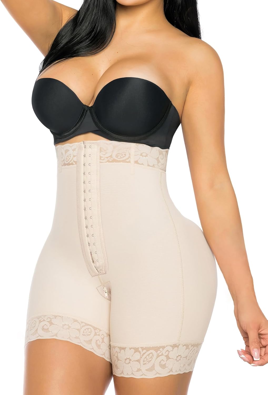 Tummy Control Shapewear with Zipper Crotch