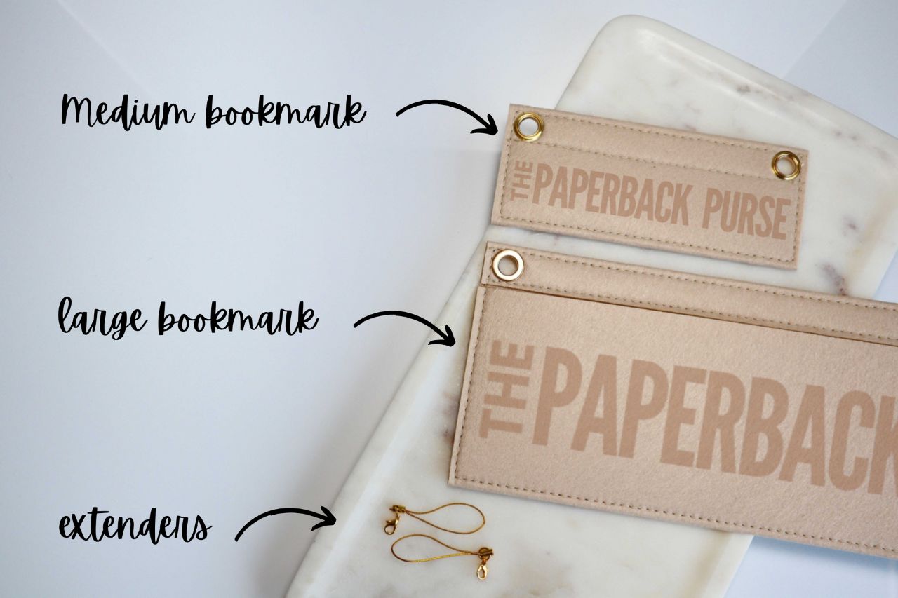 Paperback Purse Bookmark + Strap Set