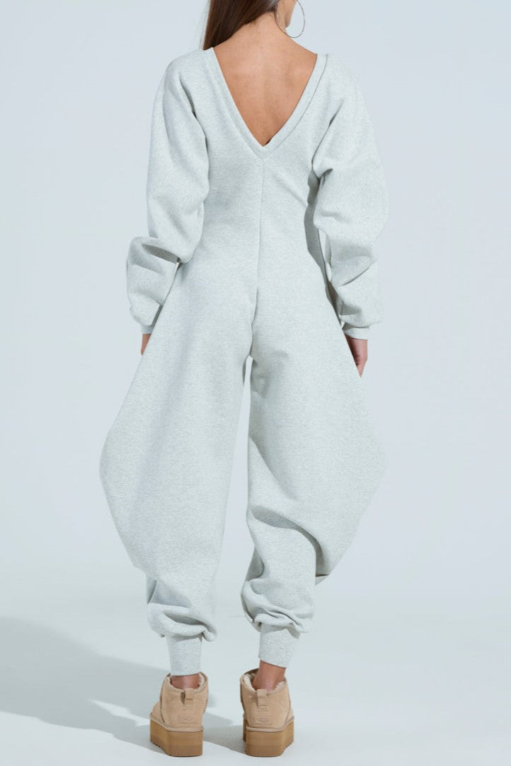 COMFY COZY SWEATSHIRT JUMPSUIT