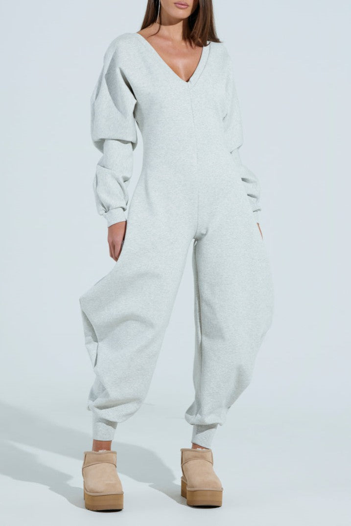 COMFY COZY SWEATSHIRT JUMPSUIT