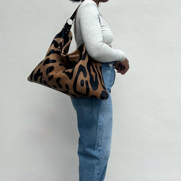 Leopard Print Large Bag