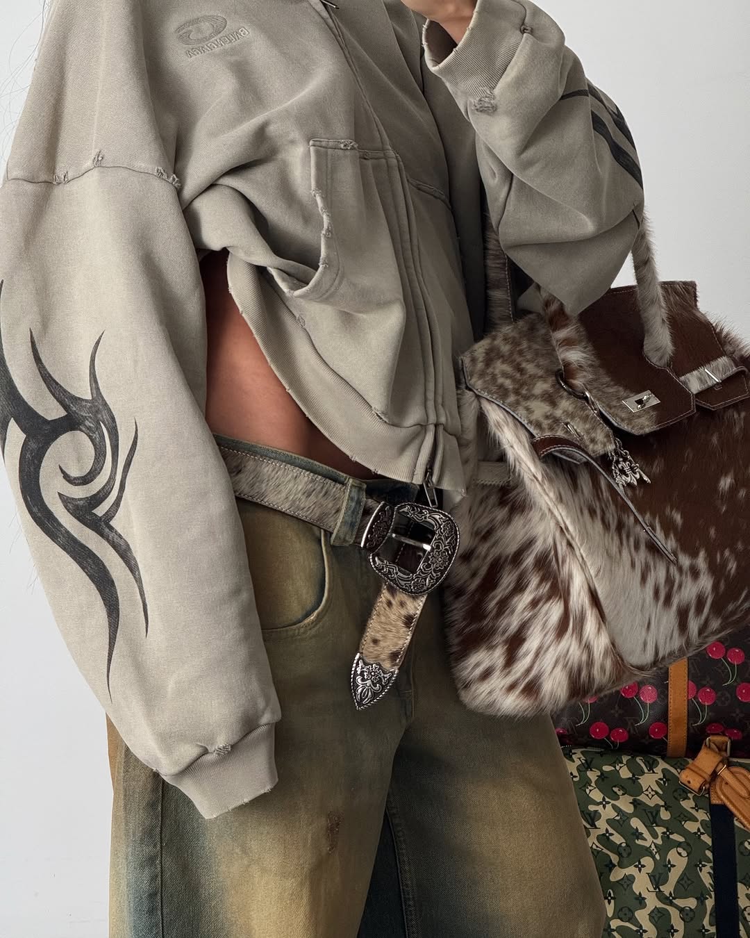 The Cowhide Leather Bag