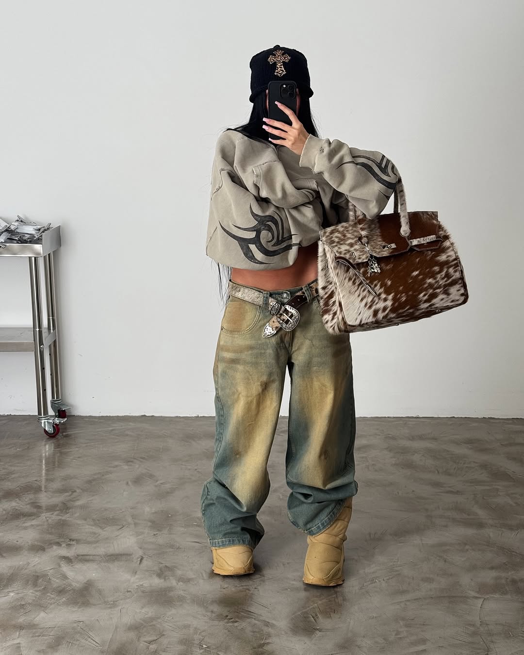 The Cowhide Leather Bag