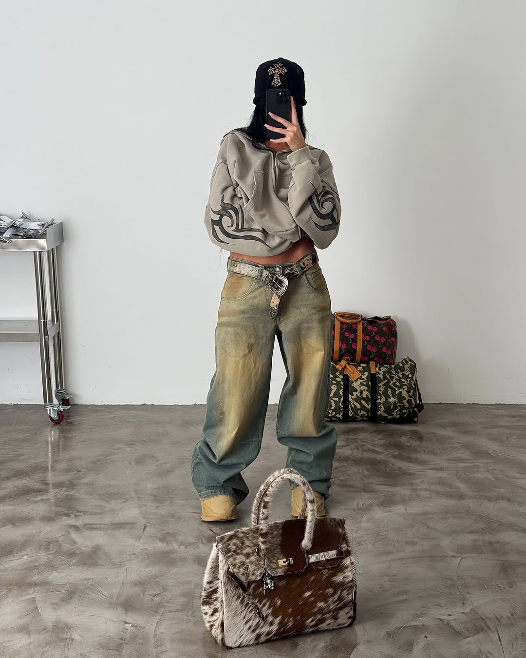The Cowhide Leather Bag