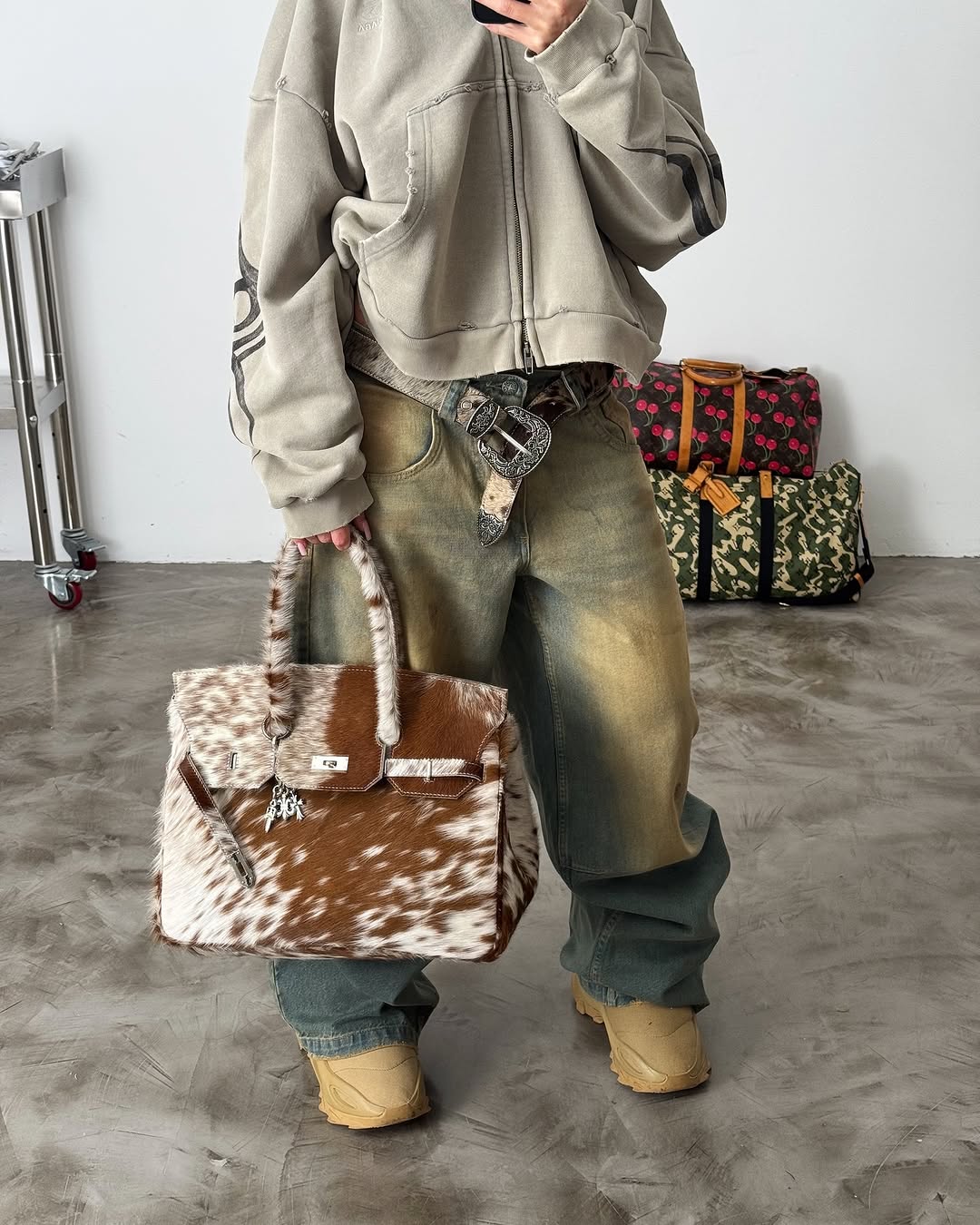The Cowhide Leather Bag