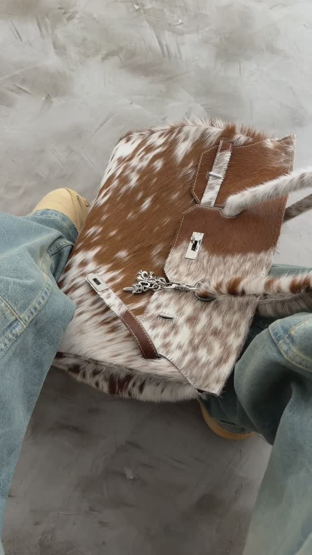 The Cowhide Leather Bag