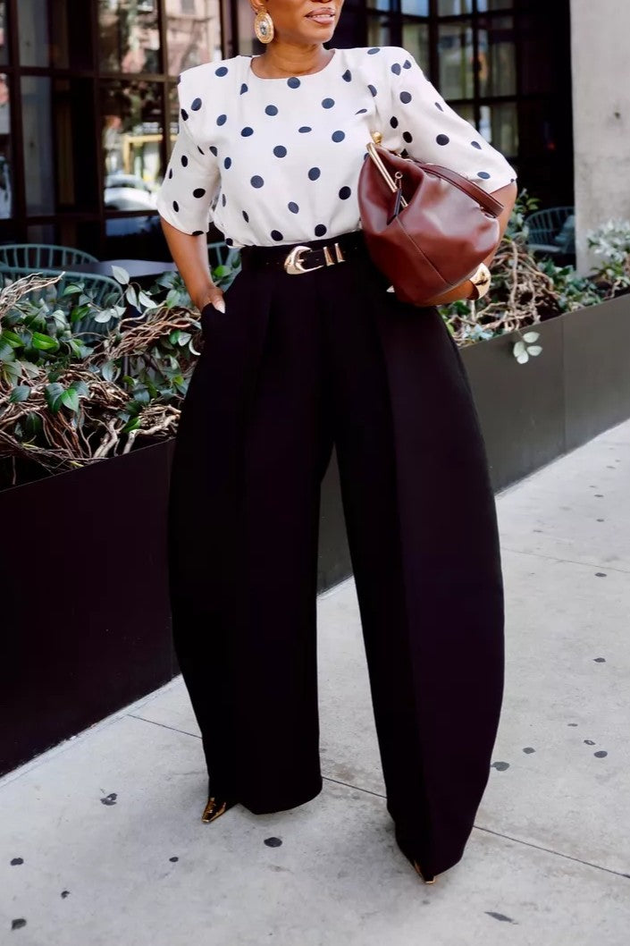 The Ovalo wide-leg trousers