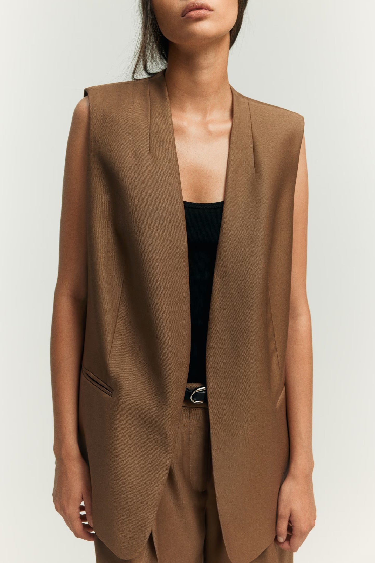 Woven blazer jacket and shorts set