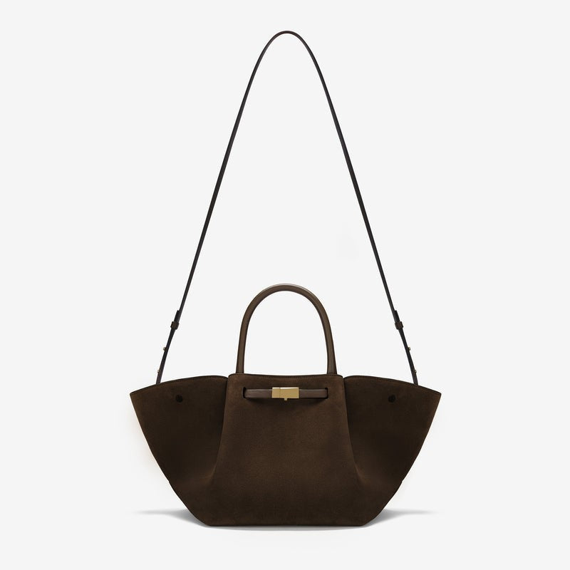 The midi mocha suede mocha smooth bag