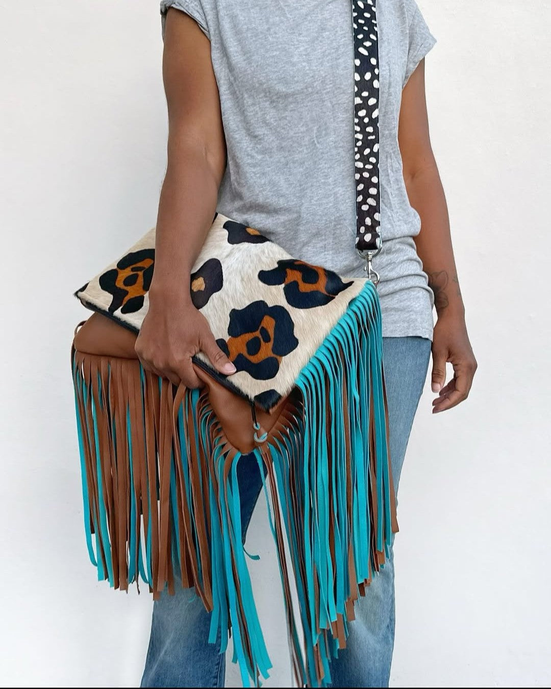 Large Foldover Crossbody Bag