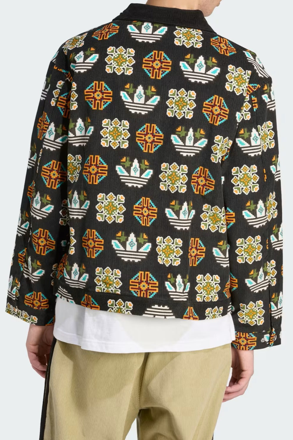 Monogram allover print corduroy jacket