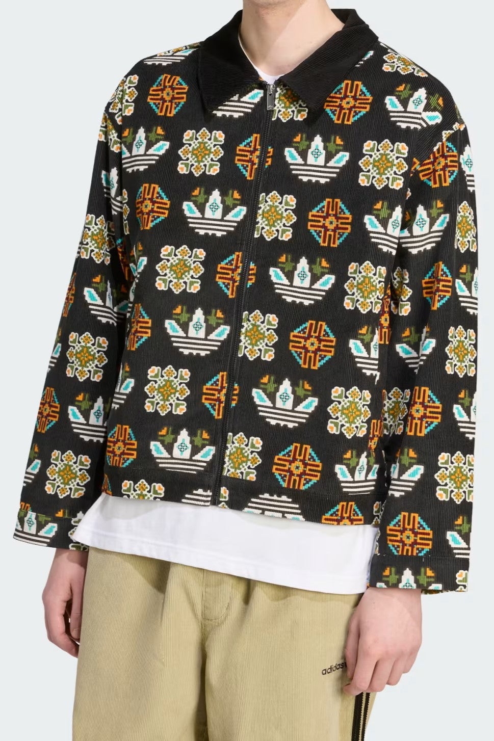 Monogram allover print corduroy jacket
