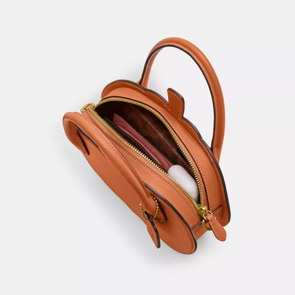 ?Halloween Limited Edition —Pumpkin Bag In Leather