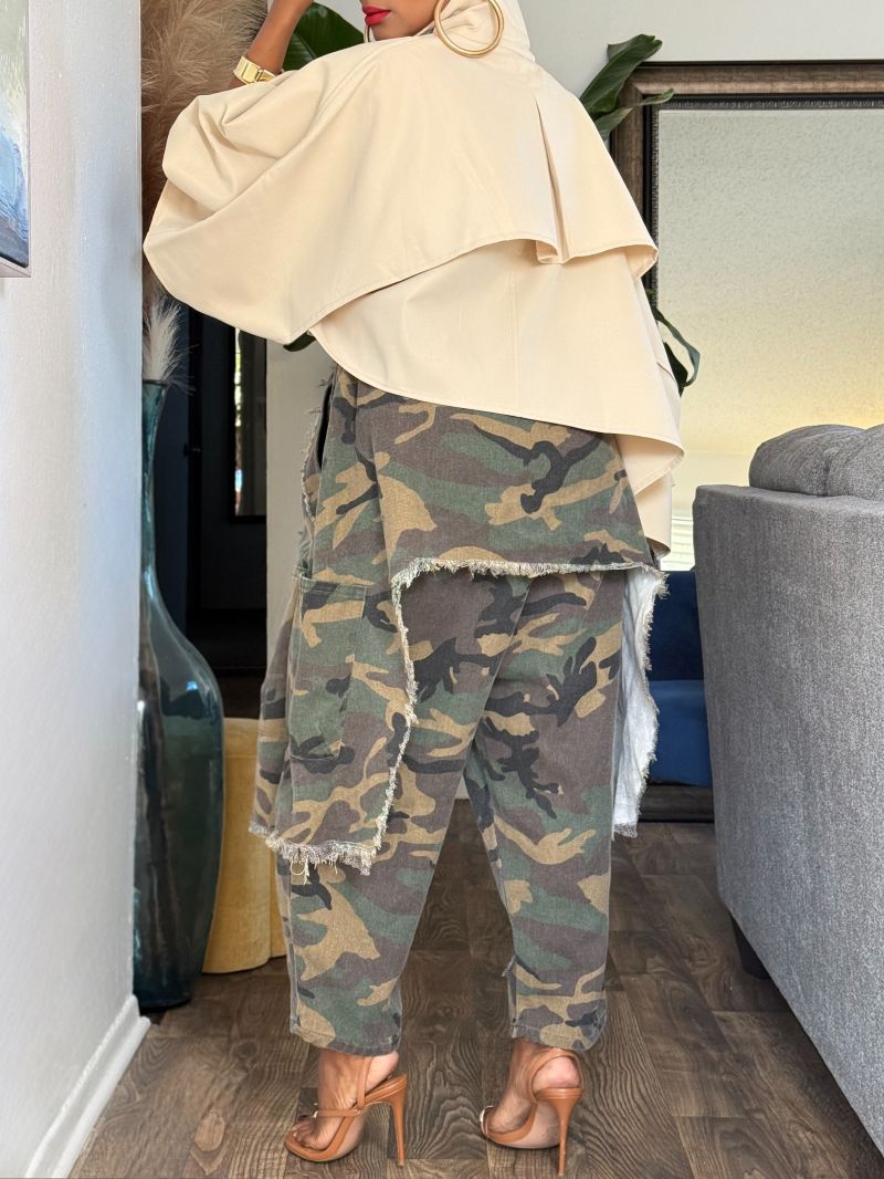 Camo Denim Pants