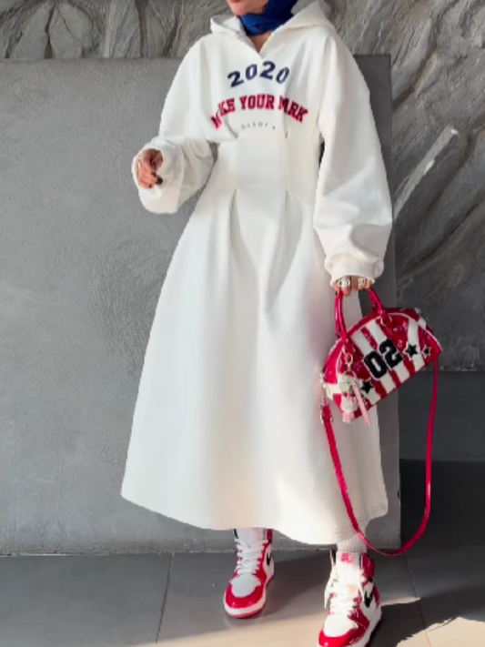 Hooded Waist Sweat Skirt