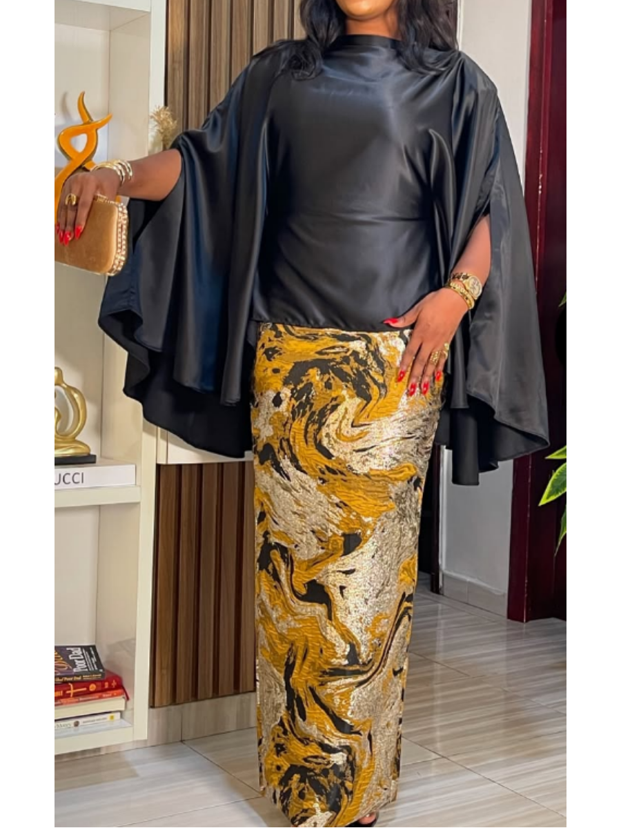 Demure Floral Skirt Set
