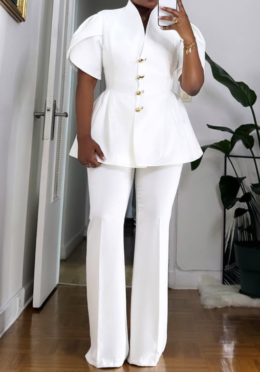 Demure Button Down 2pc Set