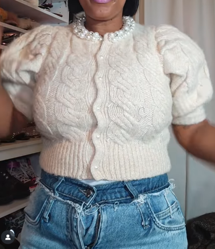 Elegant Pearl Sweater Cardigan