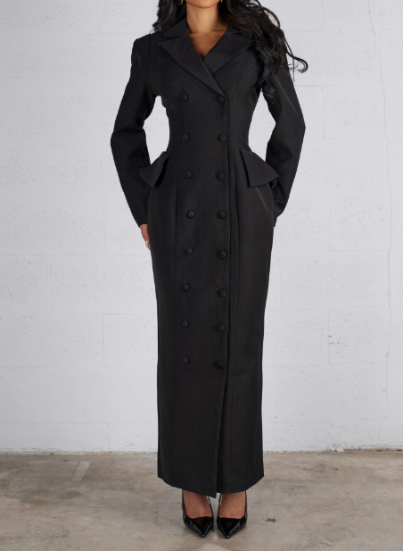 Fab Blazer Maxi Dress