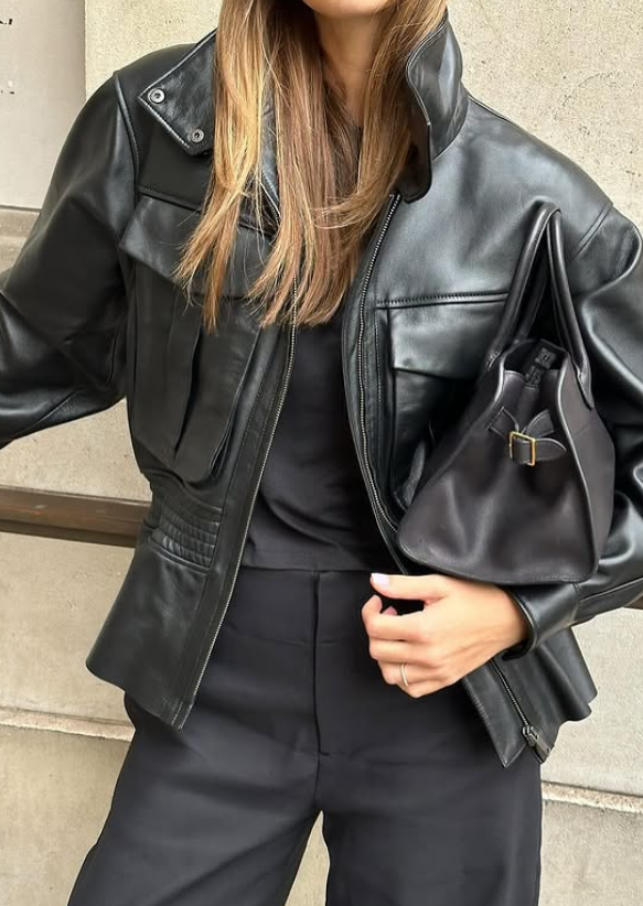 Chic Stylish Leather Jacket