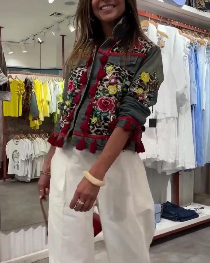 Dazzle Sequin Denim Jacket
