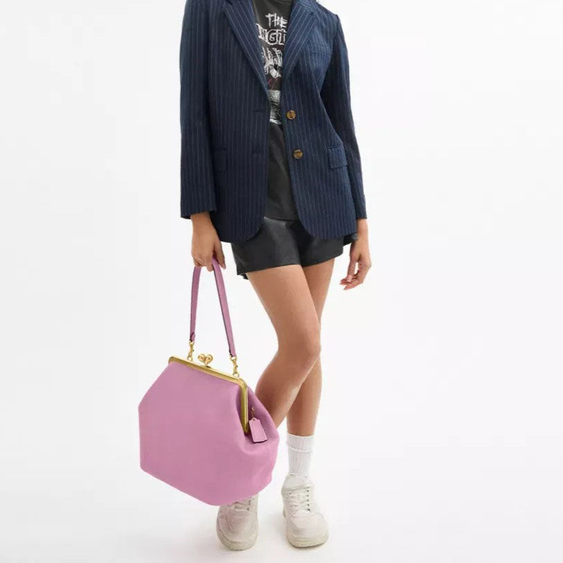 Large Kisslock Frame Bag