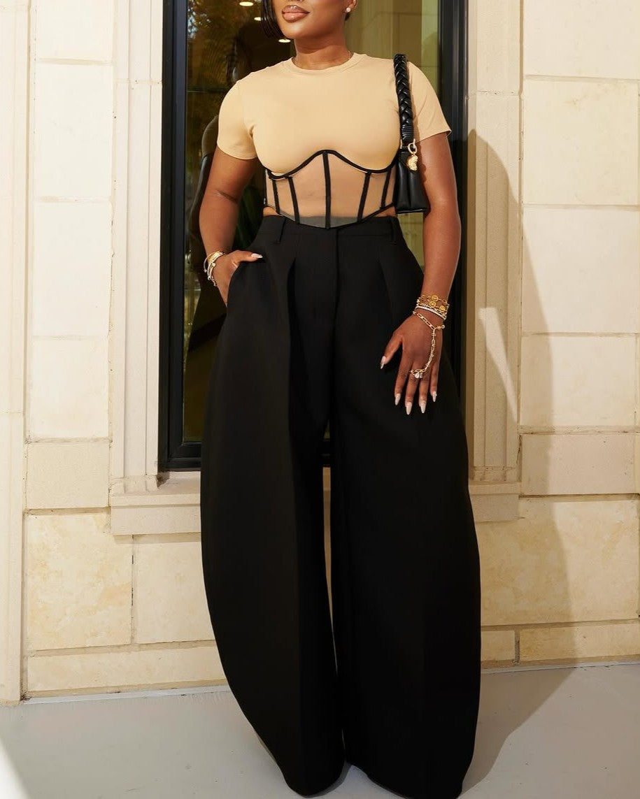 The Ovalo wide-leg trousers