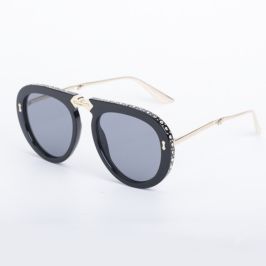 Diamond Folding Sunglasses