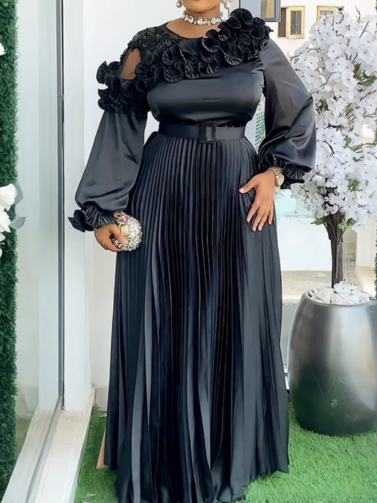 Demure Flower Occasion Dress