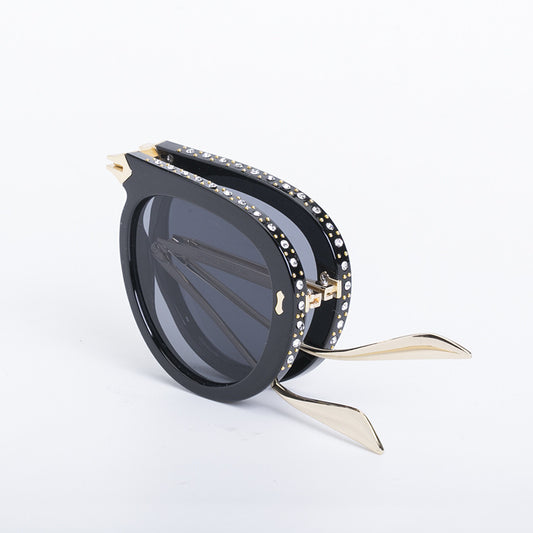 Diamond Folding Sunglasses