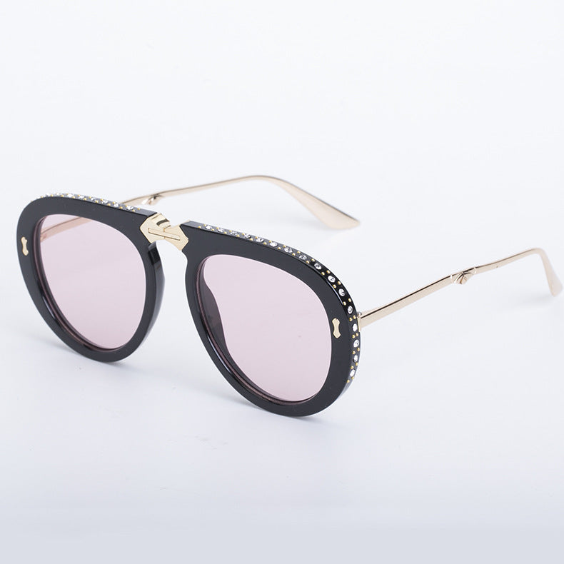 Diamond Folding Sunglasses