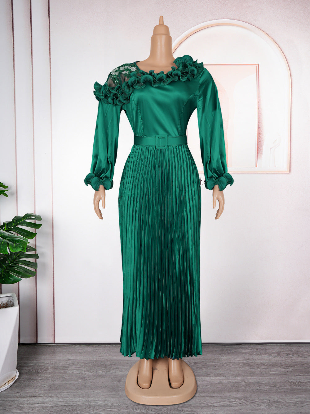 Demure Flower Occasion Dress