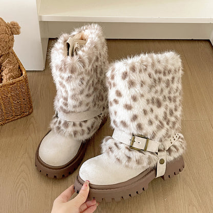 Chic Warm Faux Fur Boots