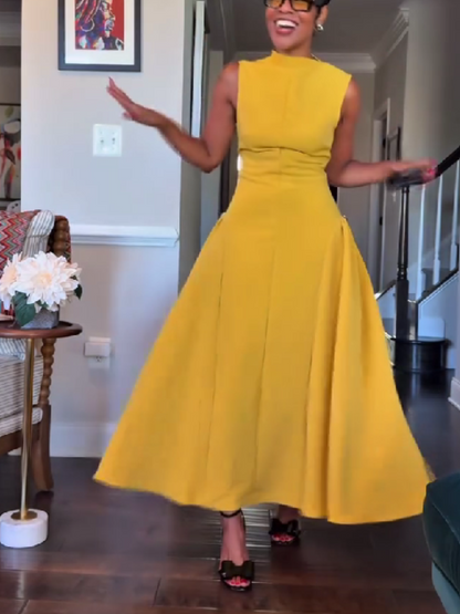 Irregular Neckline Dress