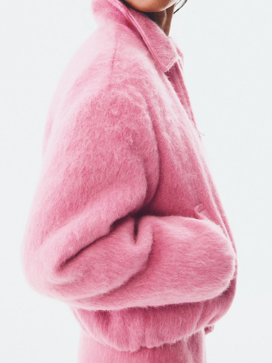 Padded Bomber Jacket & Mini Skirt