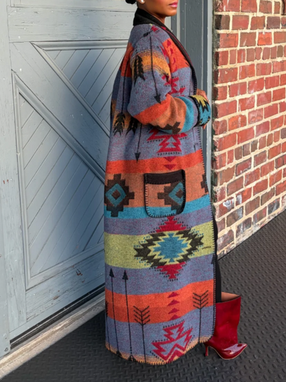 Printed Long Jacket