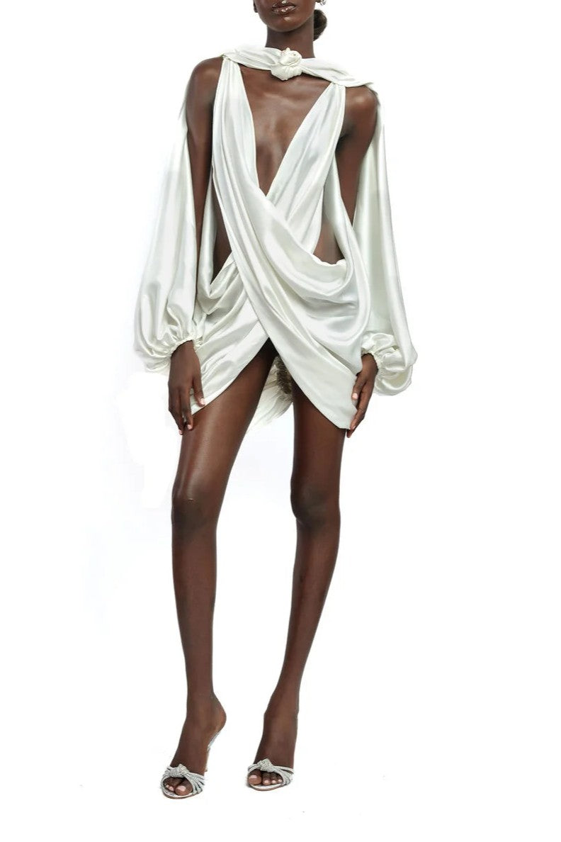 The Attends Draped Mini Dress