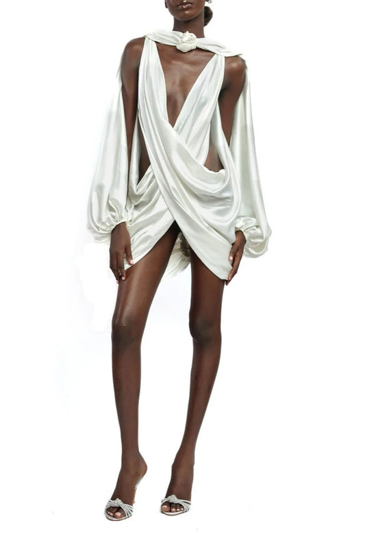 The Attends Draped Mini Dress