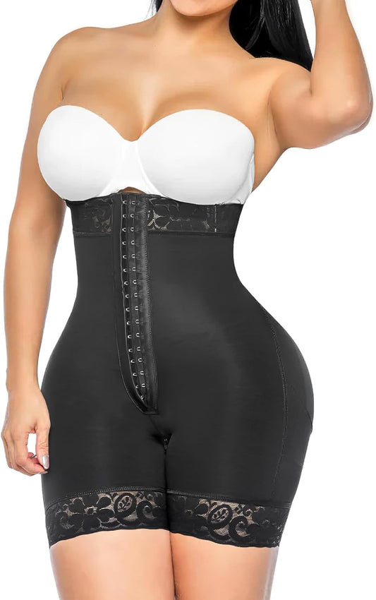 Tummy Control Shapewear with Zipper Crotch