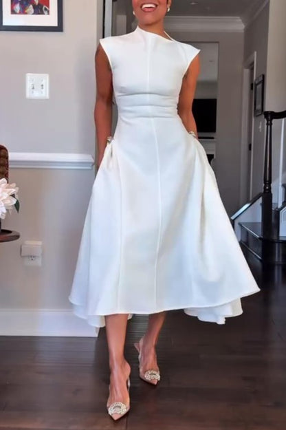 Irregular Neckline Dress