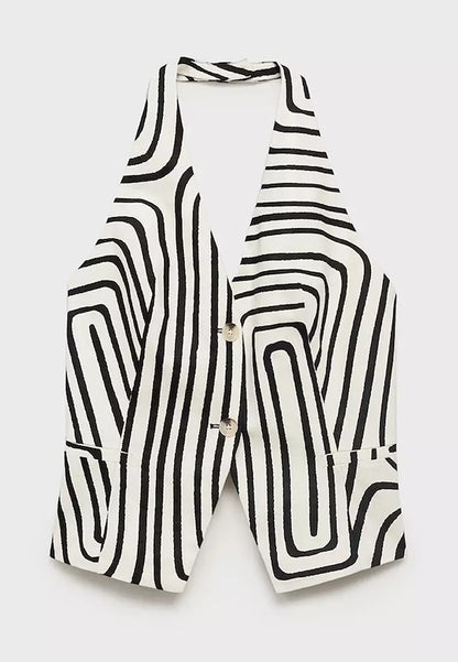 Sexy Linen-Cotton Halter Backless Tank