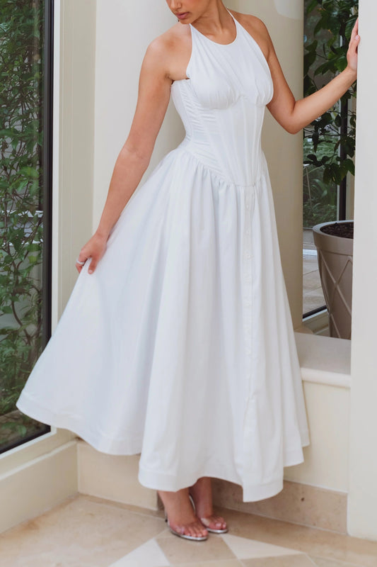 Chiffon Auricular Edge Dress