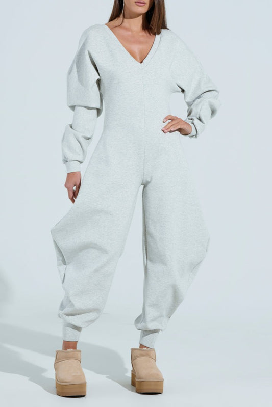 COMFY COZY SWEATSHIRT JUMPSUIT