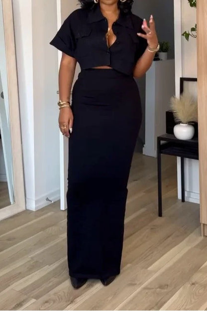 Davenport Top & Skirt Set