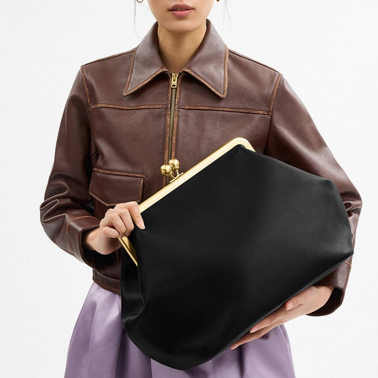 Large Kisslock Frame Bag