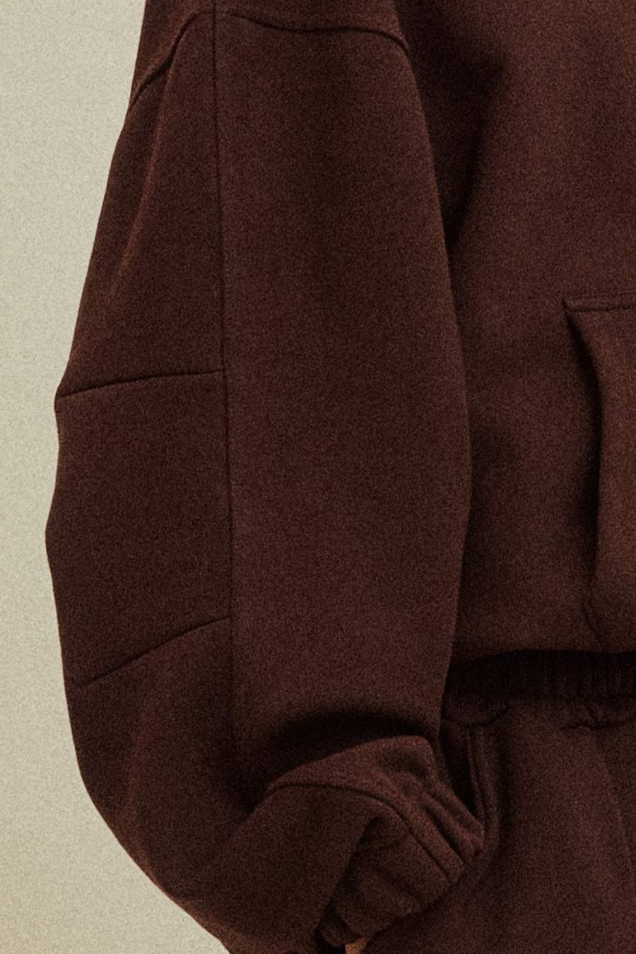Espresso Loose Hooded Sportswear Set