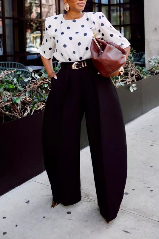 The Ovalo wide-leg trousers
