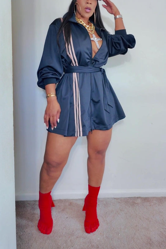 3-Stripes Wrap Track Suit Dress